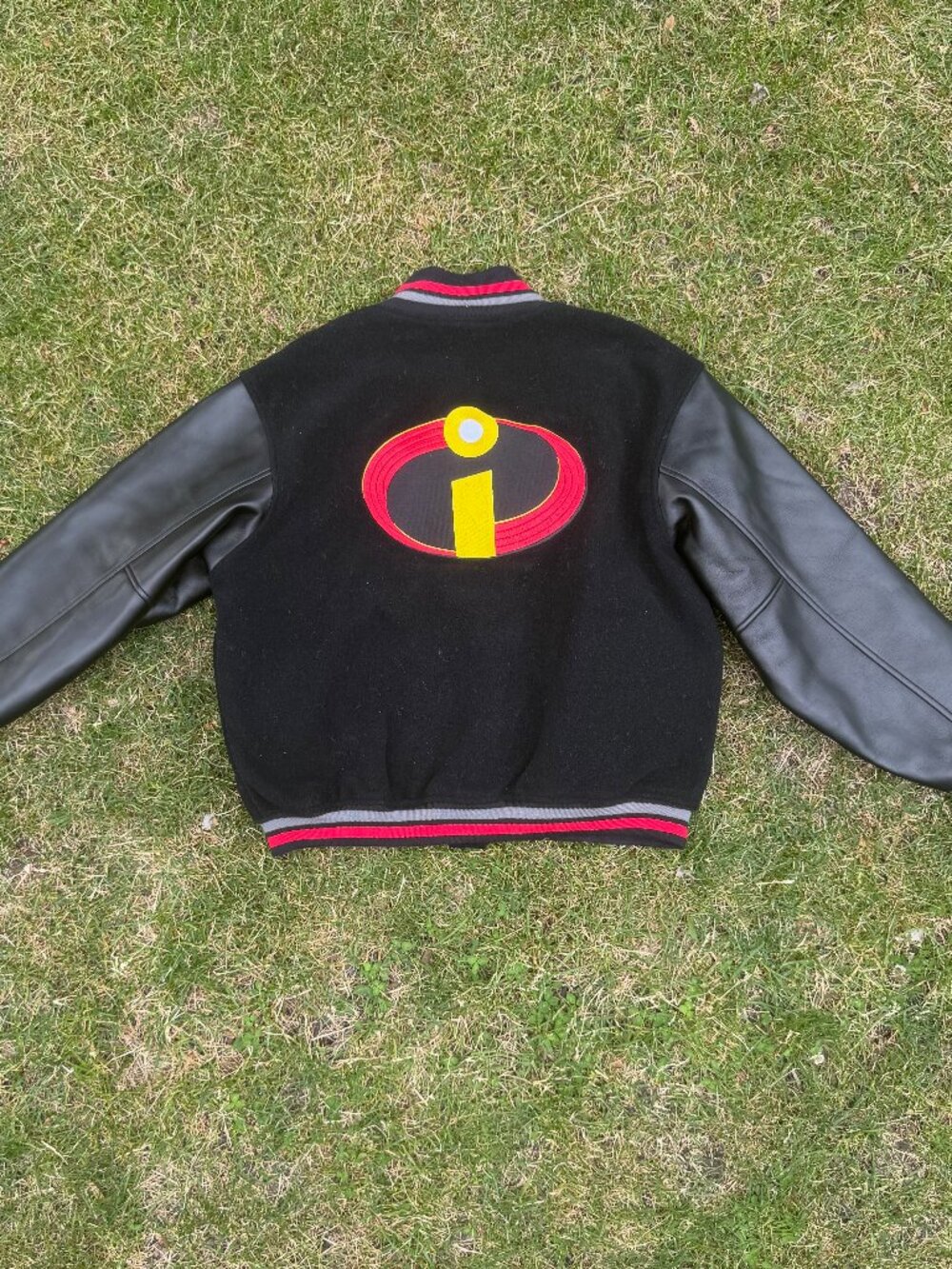 Disney - Vintage The Incredibles Varsity Jacket (Men's) - Black/Red